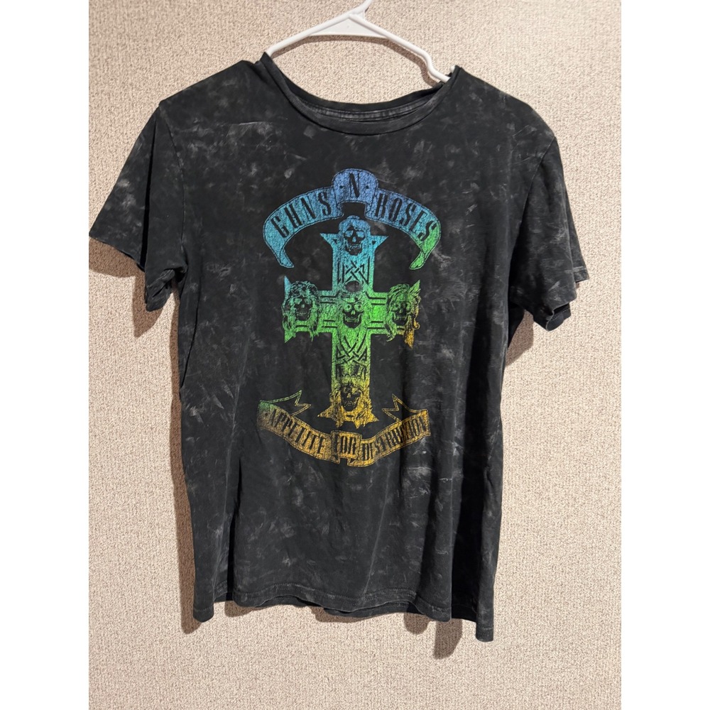 Guns N Roses Appetite for Destruction Rainbow Graphic Tee Mineral Wash Medium